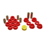 Red Energy Suspension Hyper-Flex polyurethane front control arm bushing set with metal sleeves, part number 16.3106R.