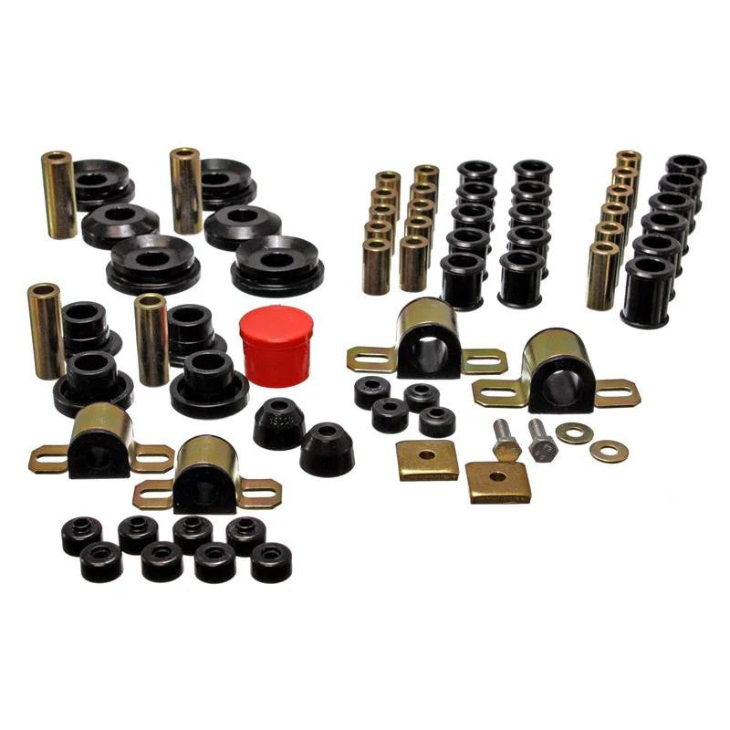 Energy Suspension 7.18107G Black Hyper-Flex polyurethane master bushing set for 1995-1998 Nissan 240SX S14.