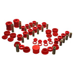 Red Energy Suspension Hyper-Flex polyurethane master bushing kit for 1995-1999 Mitsubishi Eclipse.