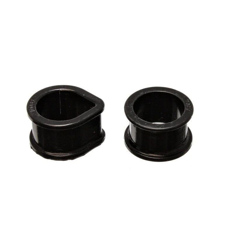 Black Energy Suspension Hyper-Flex polyurethane power steering rack bushing kit for 1991-1999 Nissan models.