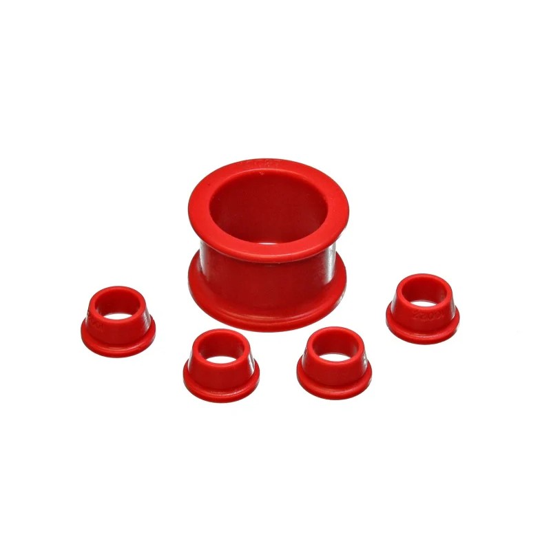 Red Energy Suspension Hyper-Flex polyurethane power steering rack bushing set for 1996-2000 Honda Civic.