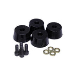 Energy Suspension 8.9103G black Hyper-Flex polyurethane front bump stop set for 1995-2023 Lexus and Toyota trucks.