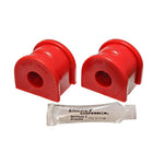 Energy Suspension 3.5201R Red Hyper-Flex polyurethane 19mm rear sway bar bushings for 1997-2004 Chevrolet Corvette.