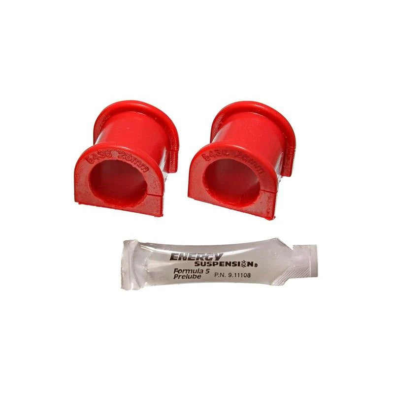 Energy Suspension red Hyper-Flex 26mm polyurethane front sway bar bushings for 1999-2000 Honda Civic Si.