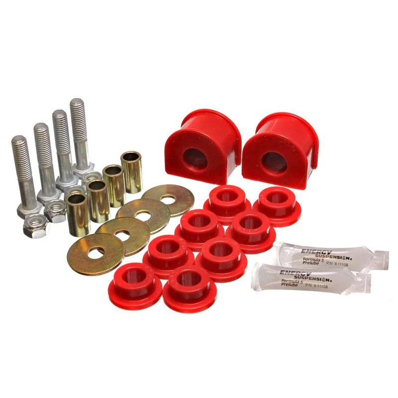 Red Energy Suspension rear sway bar bushings and end link kit for 1999-2004 Ford F-150 Lightning.