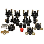 Energy Suspension black Hyper-Flex polyurethane master bushing kit components for 1999-2004 Ford F-250 Super Duty