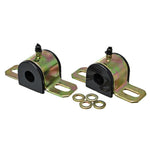 Energy Suspension black 23mm Hyper-Flex polyurethane front sway bar bushings.