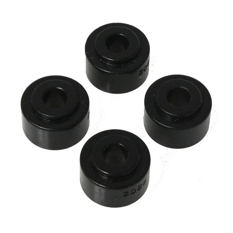 Black Energy Suspension Hyper-Flex polyurethane sway bar end link grommets, 7/16 inch inner diameter.