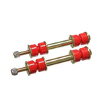 Energy Suspension 9.8117R red polyurethane front sway bar end link set with heavy-duty zinc-plated hardware