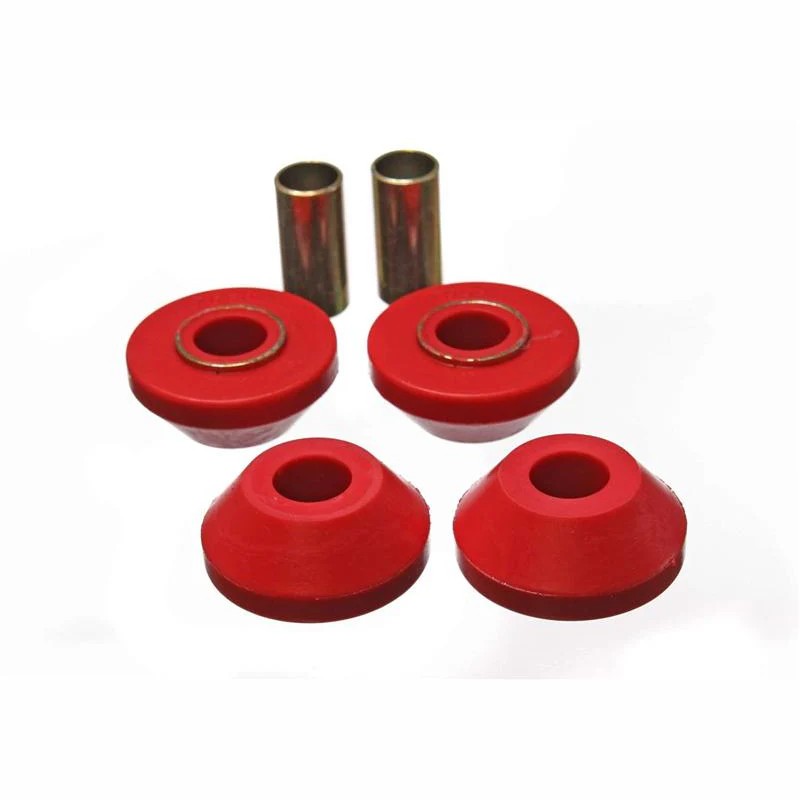 Energy Suspension red Hyper-Flex polyurethane strut rod bushings for 1963-1970 Chevrolet full-size passenger cars.