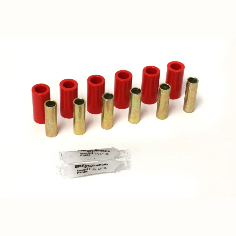 Red Energy Suspension Hyper-Flex polyurethane leaf spring bushings for 1955-1975 Jeep CJ