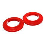 Energy Suspension 9.6104R red polyurethane coil spring isolator set for Toyota and Lexus.