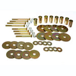 Zinc-plated steel body mount hardware kit for 1966-1977 Ford Bronco