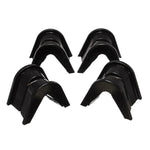 Energy Suspension 4.7103G black Hyper-Flex polyurethane 7-degree C-bushing set for Ford radius arms.