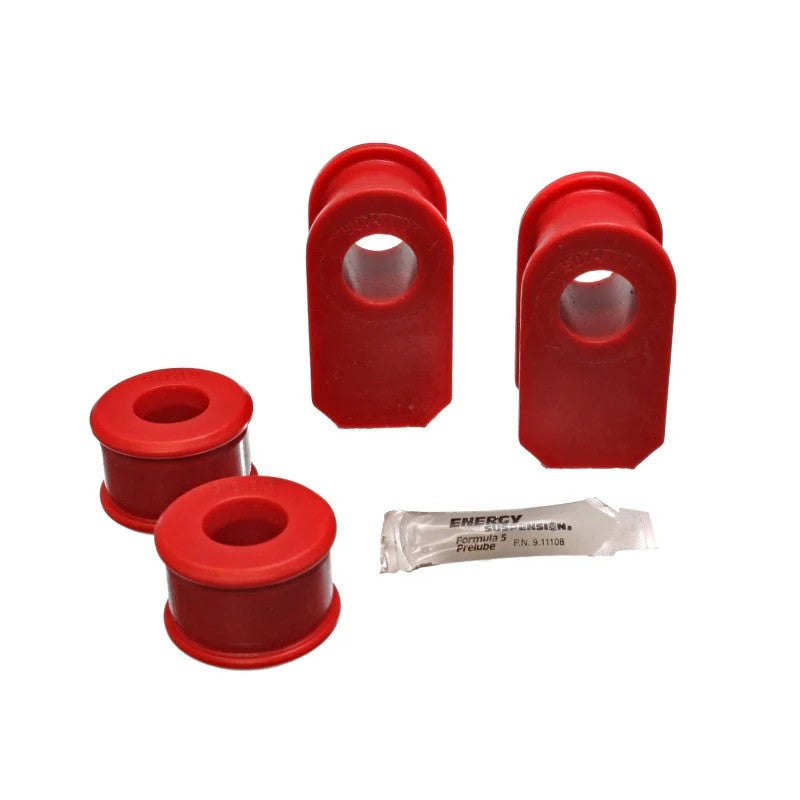 Red Energy Suspension Hyper-Flex polyurethane front sway bar bushing set for Ford E-250 and E-350 vans.