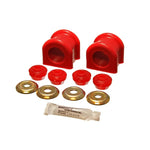 Energy Suspension 32mm Red Hyper-Flex polyurethane front sway bar bushings for Dodge Ram trucks.