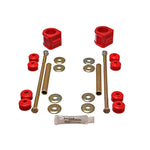Red Energy Suspension Hyper-Flex polyurethane front sway bar bushings for 1988-2000 GM K-series trucks.