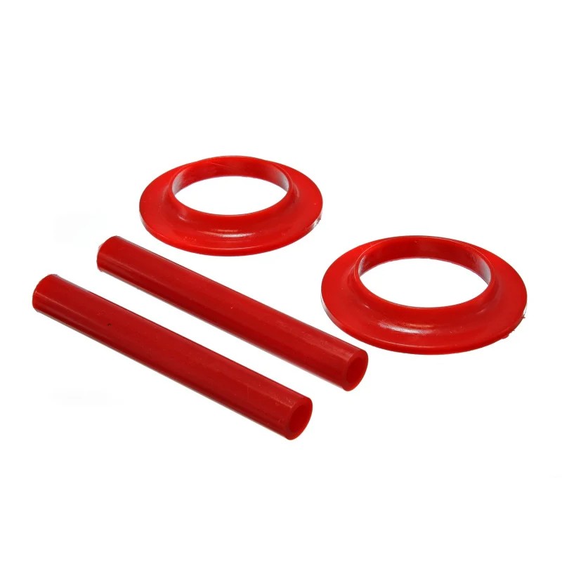 Energy Suspension red Hyper-Flex polyurethane spring isolator set for 1982-2004 GM trucks and SUVs.