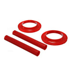 Energy Suspension red Hyper-Flex polyurethane spring isolator set for 1982-2004 GM trucks and SUVs.