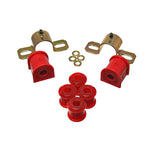 Energy Suspension red polyurethane 16mm rear sway bar bushings for 1987-2006 Jeep Wrangler.