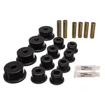 Energy Suspension 2.2109G black Hyper-Flex polyurethane leaf spring bushing for 1984-1998 Jeep.