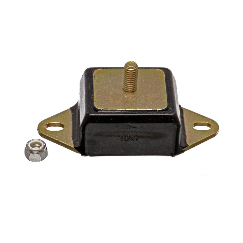 Black Energy Suspension Hyper-Flex polyurethane motor mount with metal safety interlock for 1971-1988 Jeep and AMC.