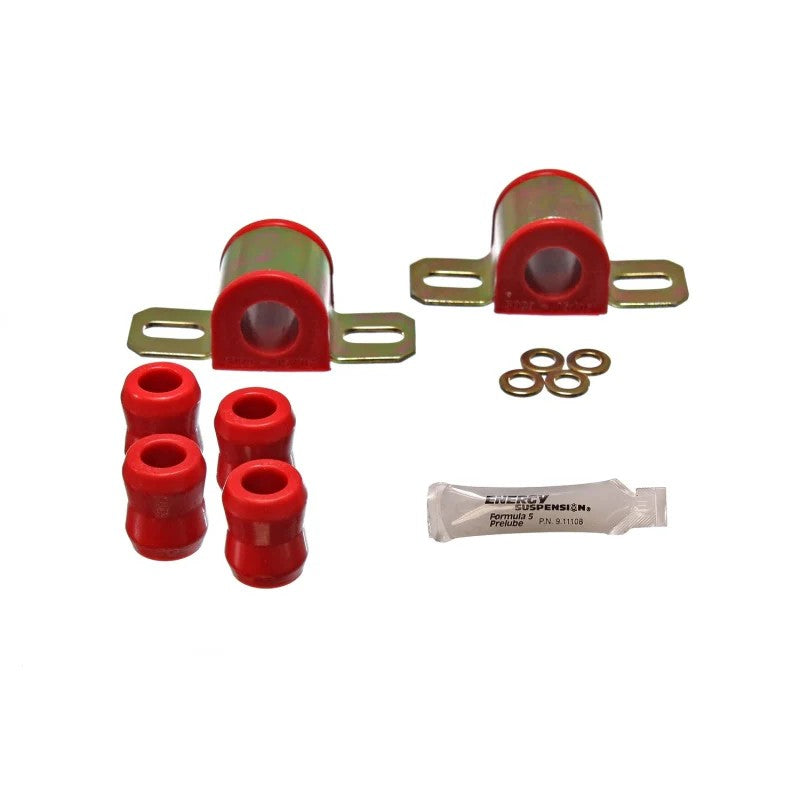 Red Energy Suspension Hyper-Flex polyurethane stabilizer bar bushings for 1976-1986 Jeep CJ5 and CJ7.