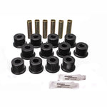 Black Energy Suspension Hyper-Flex polyurethane rear spring bushings for 1988-2000 Chevrolet and GMC trucks