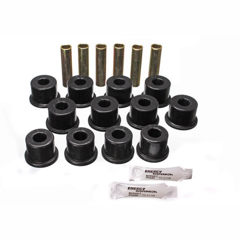 Black Energy Suspension Hyper-Flex polyurethane rear spring bushings for 1988-2000 Chevrolet and GMC trucks