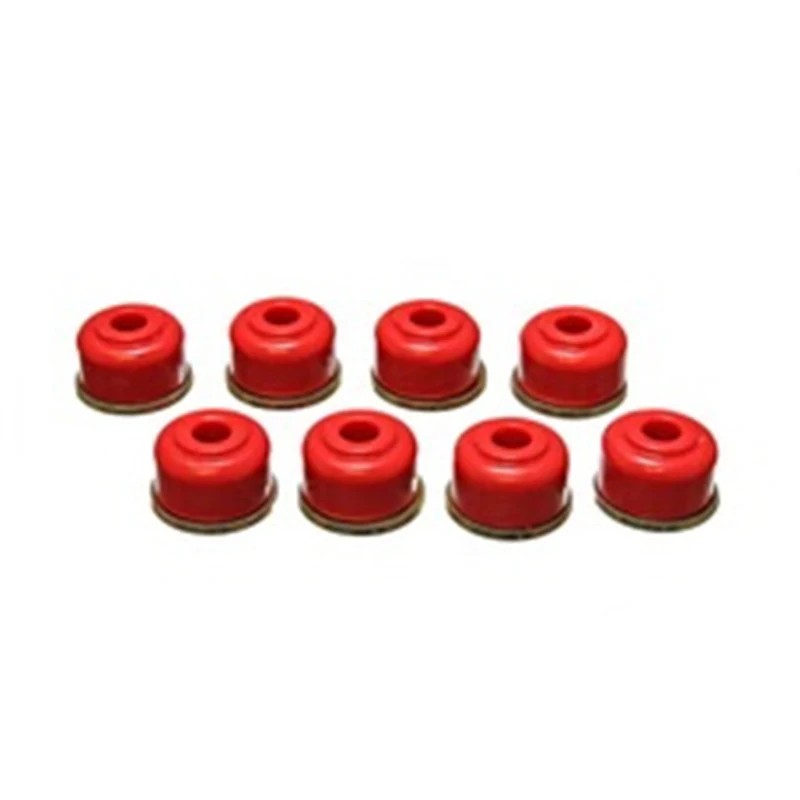 Red Energy Suspension Hyper-Flex polyurethane heavy duty end link set with 3/8 inch ID and metal hardware.