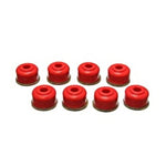 Red Energy Suspension Hyper-Flex polyurethane heavy duty end link set with 3/8 inch ID and metal hardware.