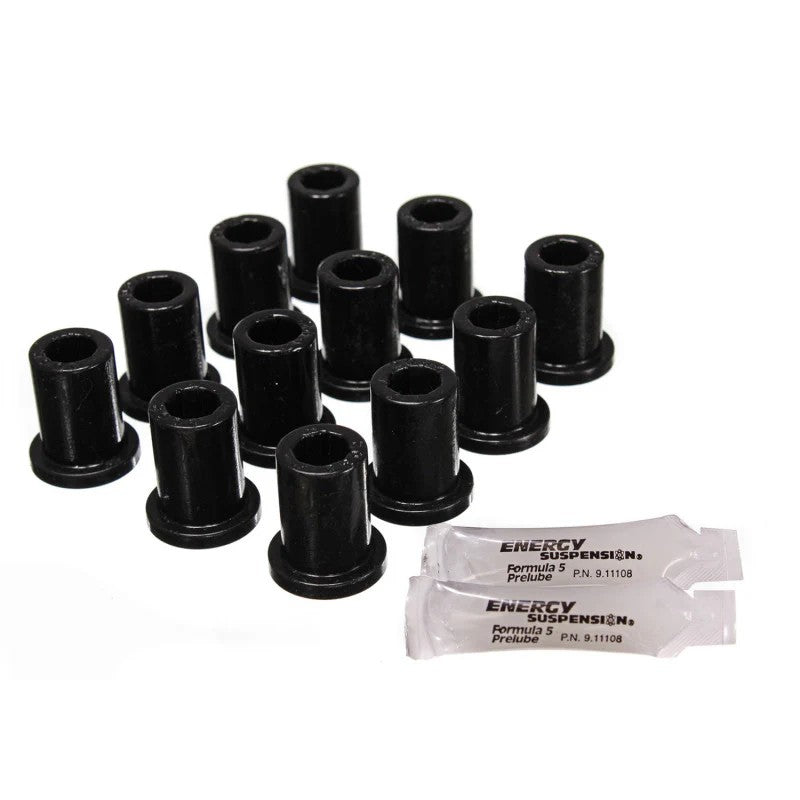 Black Energy Suspension Hyper-Flex polyurethane spring bushing set for 1969-1980 Toyota Land Cruiser.