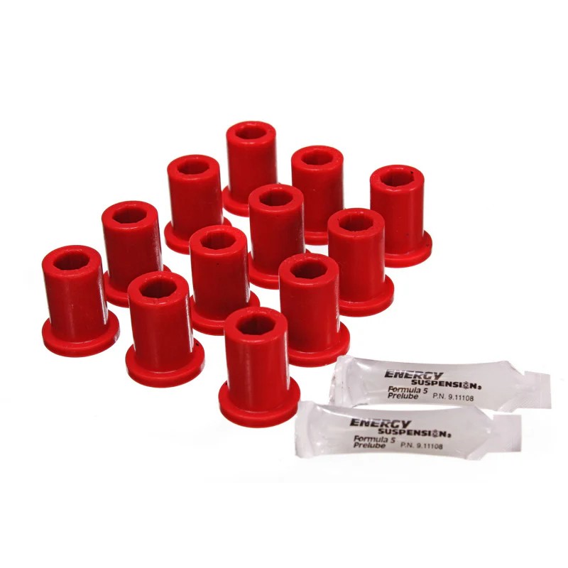 Energy Suspension 8.2105R Red Hyper-Flex polyurethane spring bushings for 1969-1980 Toyota Land Cruiser FJ40