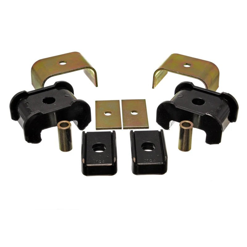 Black Energy Suspension Hyper-Flex polyurethane transmission mount with heavy-duty mounting hardware