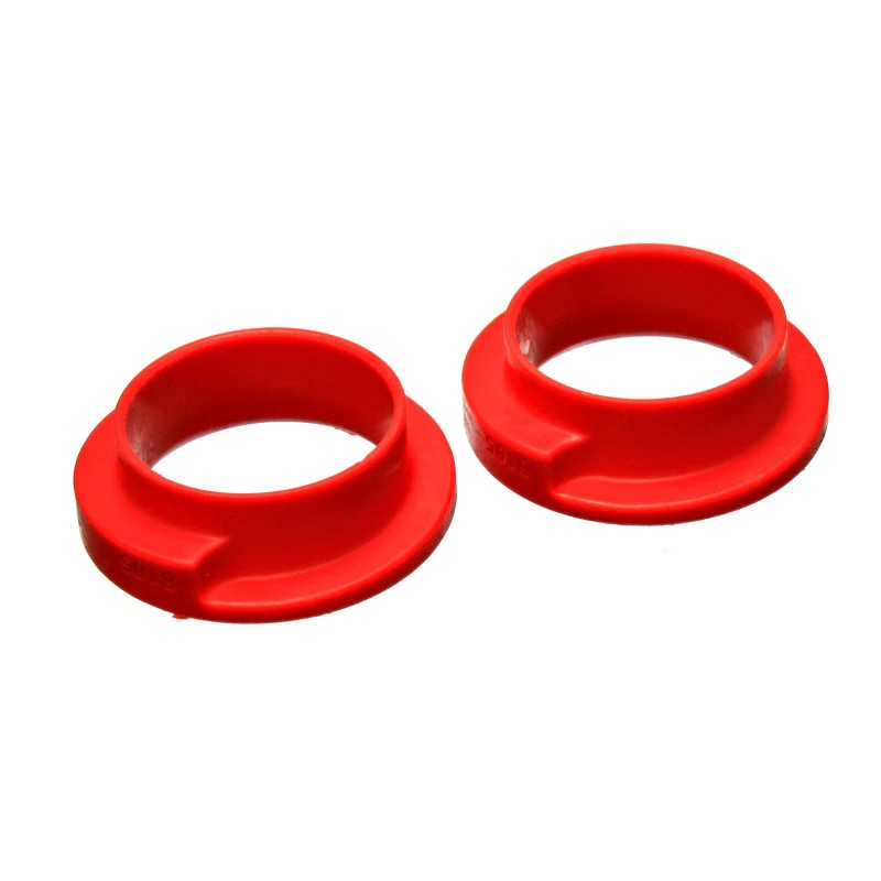 Red Energy Suspension Hyper-Flex polyurethane universal coil spring isolators 9.6115R, 1-inch height, set of 2.
