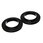Two black Energy Suspension Hyper-Flex polyurethane coil spring isolators with 2.75 inch inside diameter.