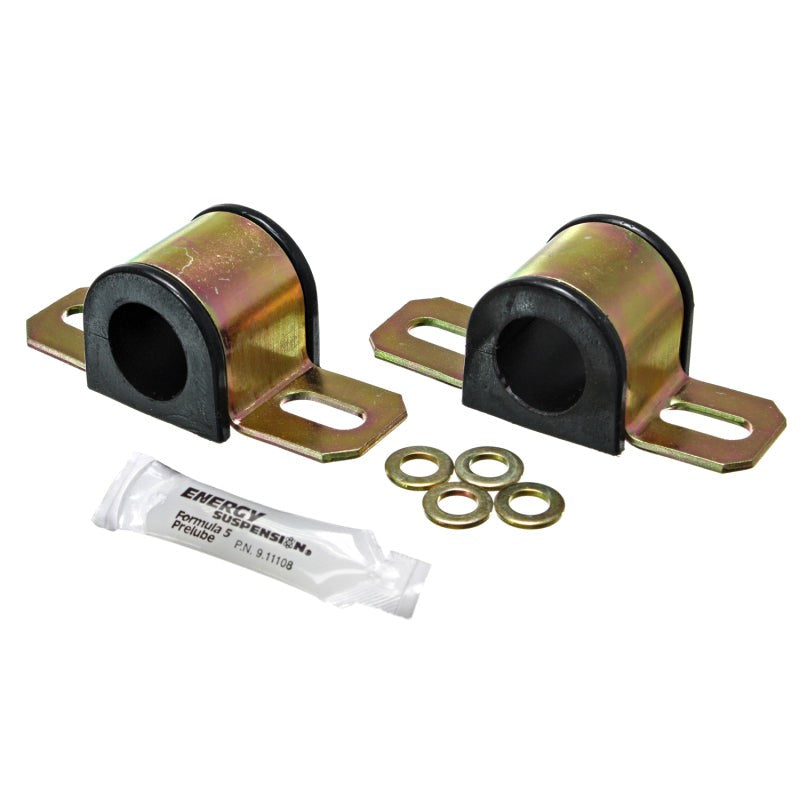 Pair of black 24mm non-greaseable Hyper-Flex polyurethane sway bar bushings from Energy Suspension.