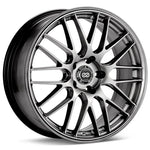 Enkei EKM3 multi-spoke mesh wheel in Hyper Silver finish, 18x7.5 size