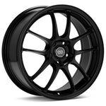 Enkei PF01SS 17x9 matte black 5-spoke racing wheel with +60mm offset