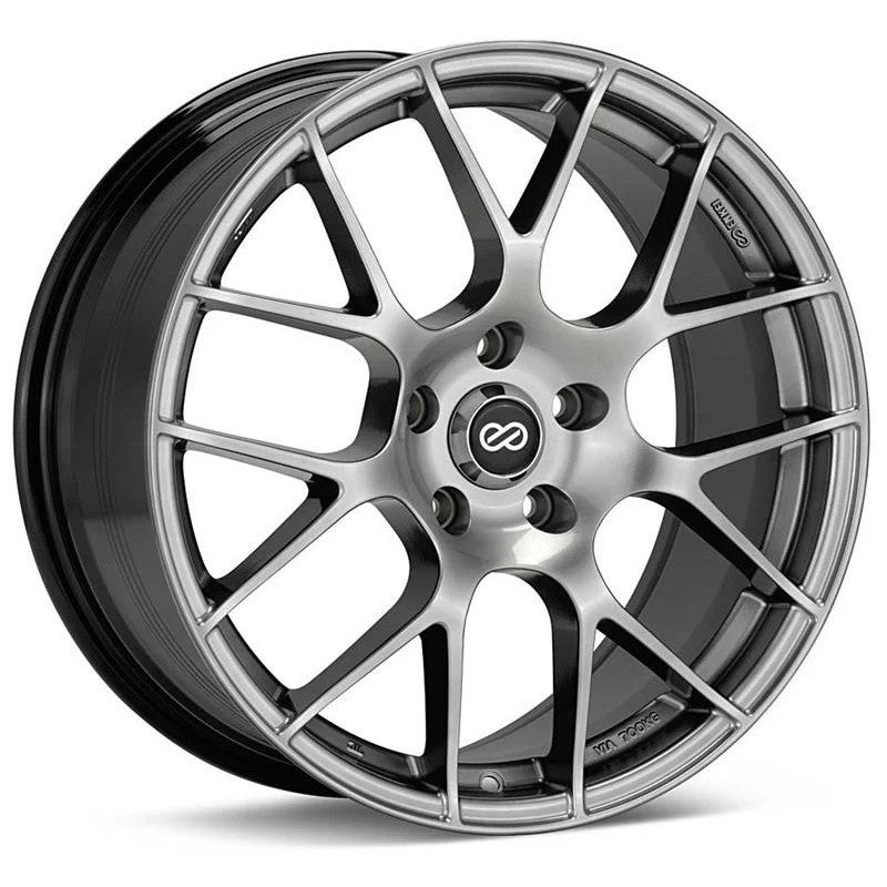 Enkei Raijin multi-spoke alloy wheel in Hyper Silver finish
