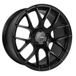 Enkei Raijin 18x9.5 multi-spoke mesh wheel in black finish with 5x100 bolt pattern and +45mm offset.