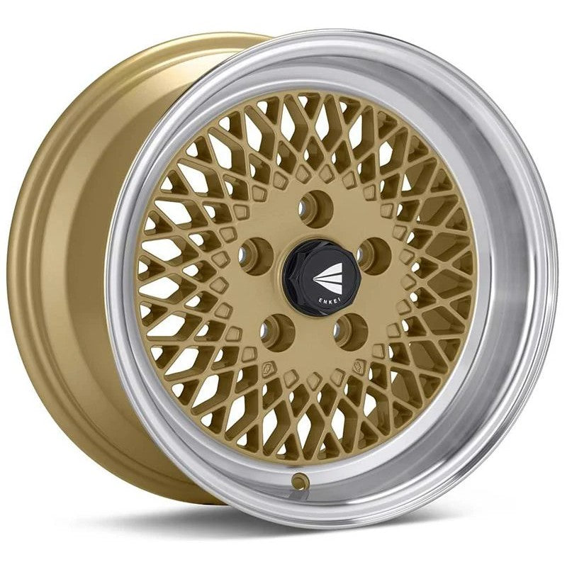 Enkei92 Classic Line mesh wheel in black finish featuring a stepped lip and 5x114.3 bolt pattern