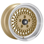 Enkei92 Classic Series 15x8 gold mesh wheel with deep lip and 4x100 bolt pattern