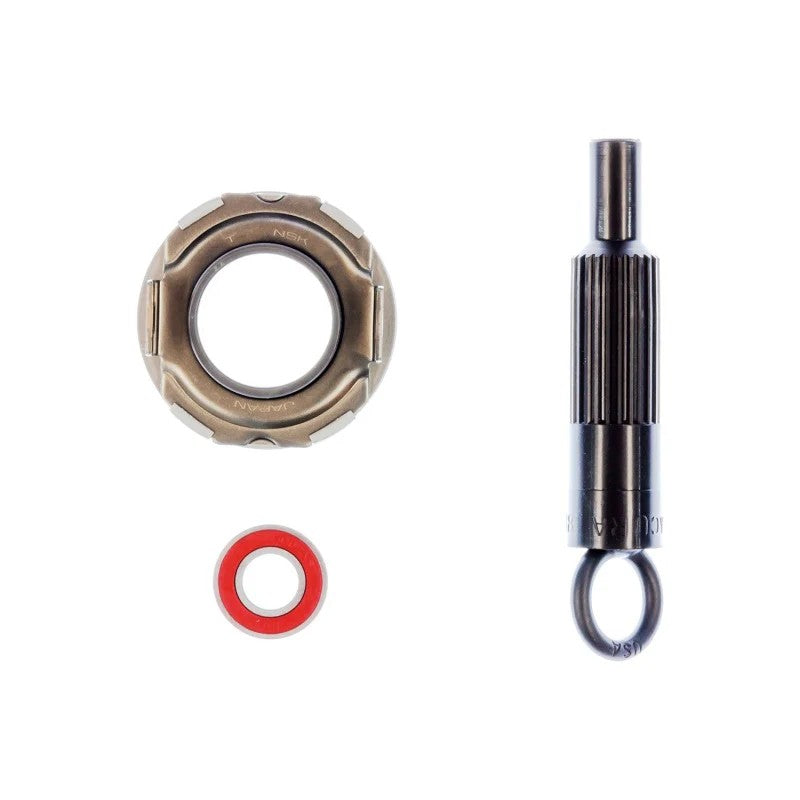 Exedy HCAK100 Hyper Series clutch accessory kit with release bearing, pilot bearing, and plastic alignment tool.