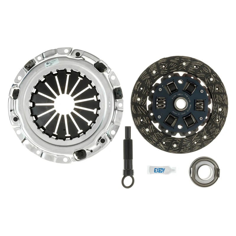 Exedy Stage 1 Organic clutch kit with sprung hub friction disc and high-clamp pressure plate.