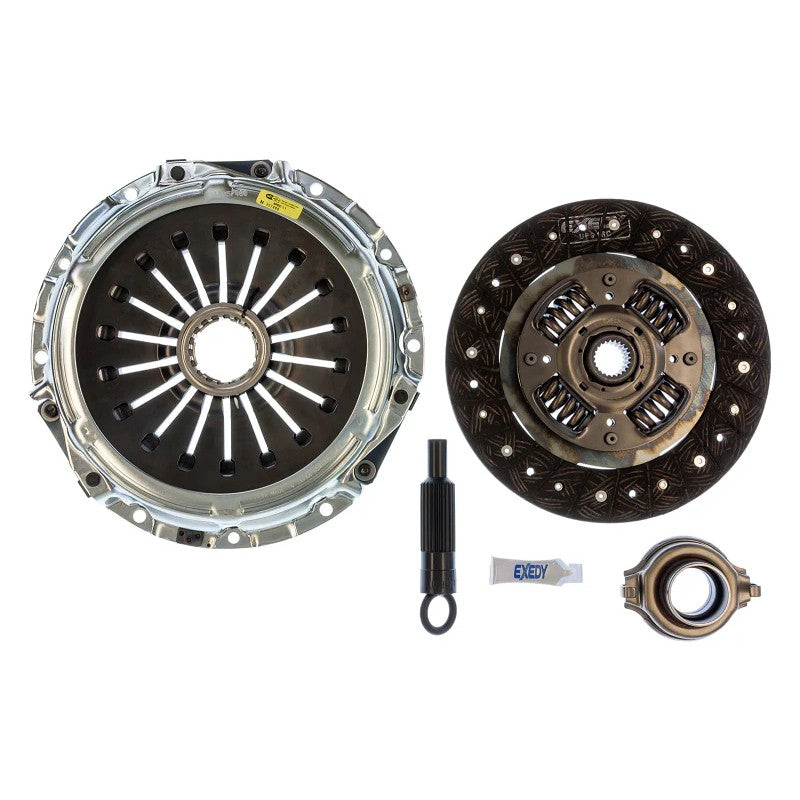 Exedy Stage 1 Organic Clutch kit including pressure plate, sprung center disc, and release bearing.
