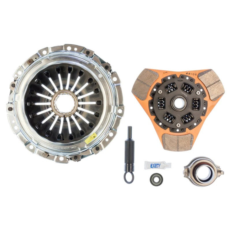 Exedy Stage 2 Cerametallic Thick Disc clutch kit featuring a sprung center and three-puck friction design.