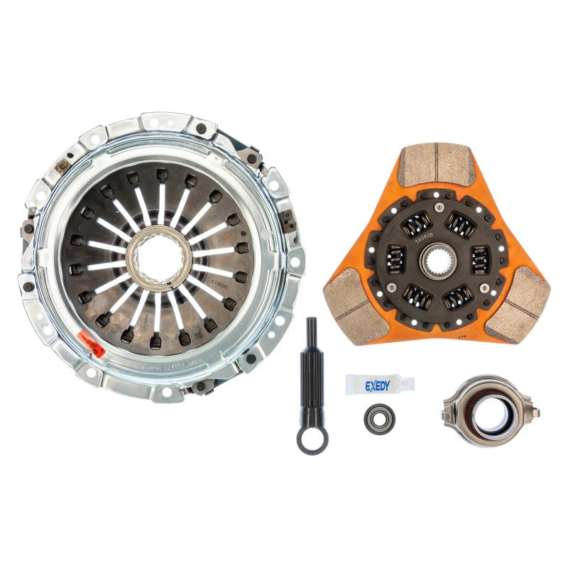 Exedy Stage 2 Cerametallic thick clutch disc with sprung center hub and puck-style friction pads.