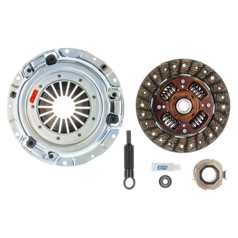 Exedy Stage 1 Organic Clutch kit featuring the pressure plate and sprung-center organic friction disc.