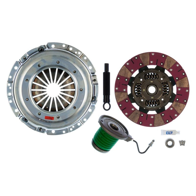 Exedy Stage 2 Cerametallic cushion button clutch disc with sprung center and hydraulic slave cylinder for Ford Mustang GT